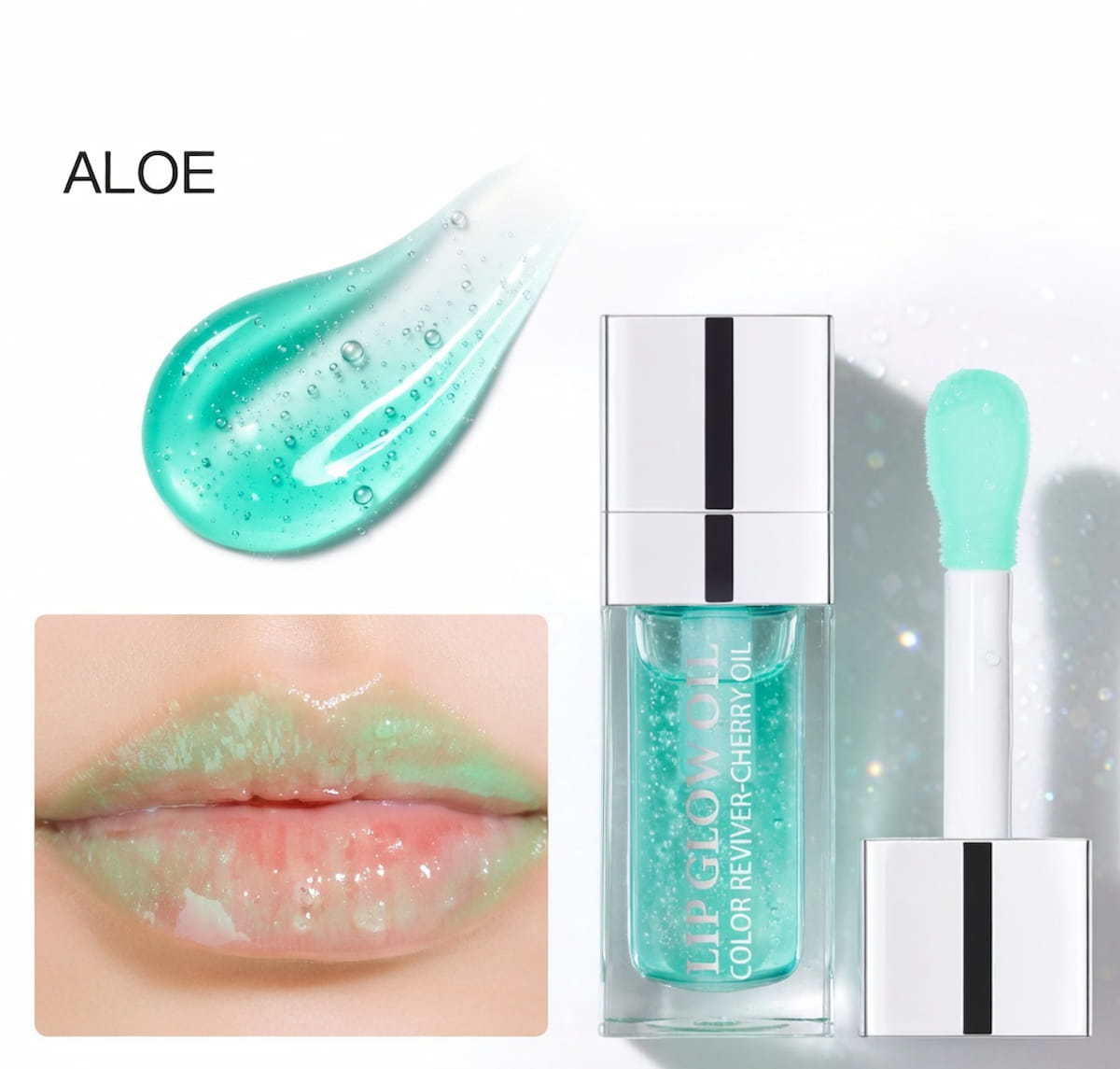 Moisturizing lip gloss oil with a volumizing effect