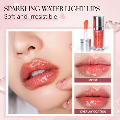 Moisturizing lip gloss oil with a volumizing effect