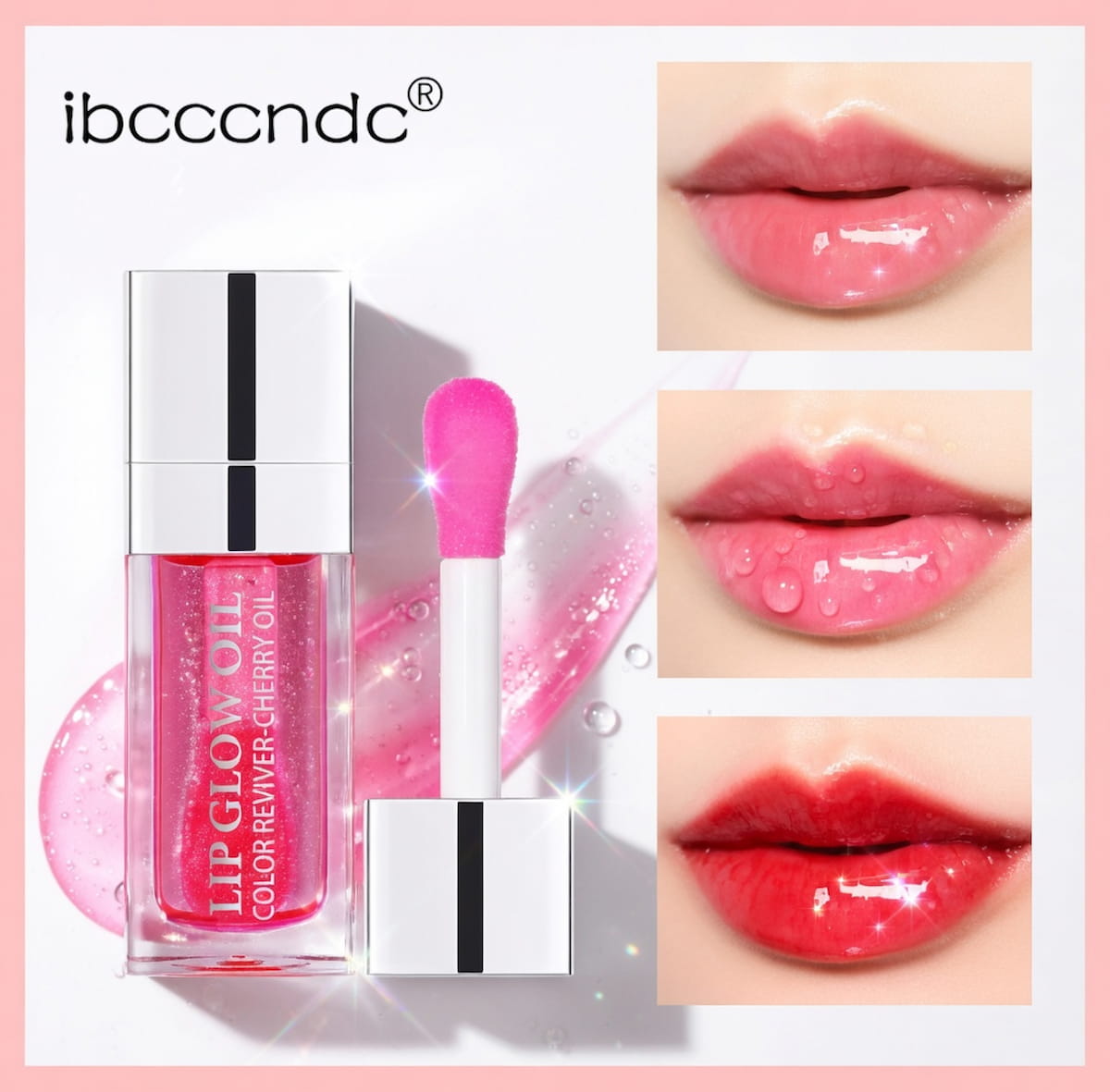 Moisturizing lip gloss oil with a volumizing effect