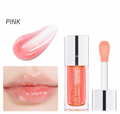 Moisturizing lip gloss oil with a volumizing effect