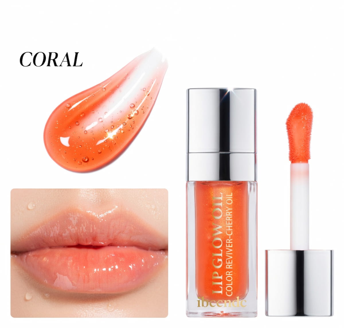 Moisturizing lip gloss oil with a volumizing effect